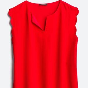 Very Nice Papermoon Mariko Scallop Sleeve Blouse Size M